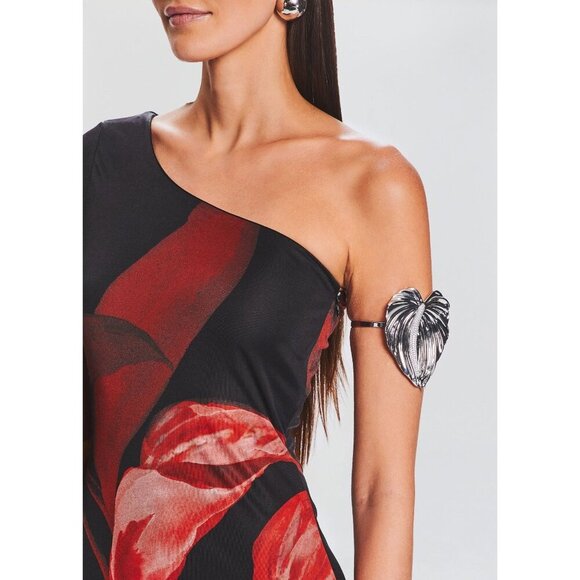 retrofete Anthurium Crystal Arm Band Silver Womens Size OS